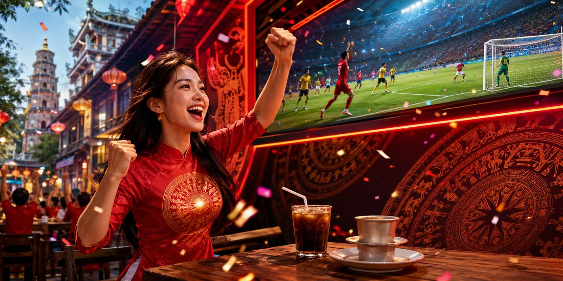 Người dùng Việt Nam uống cà phê và theo dõi bảng casino tại Huế